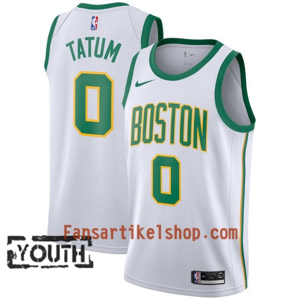 Boston Celtics Trikot Jayson Tatum 0 2018-19 Nike City Edition Weiß Swingman - Kinder Boston Celtics Trikot Jayson Tatum 0 2018-19 Nike City Edition Weiß Swingman - Kinder